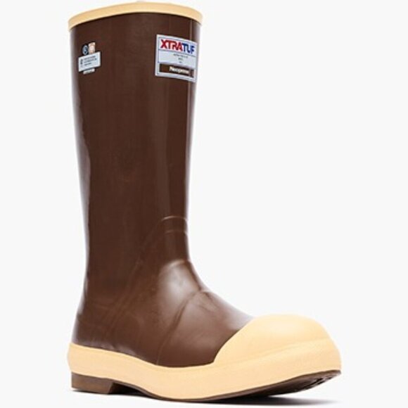 NEW XTRATUF Men\'s 15in Steel Toe Boots Brown Size 14 main image 3